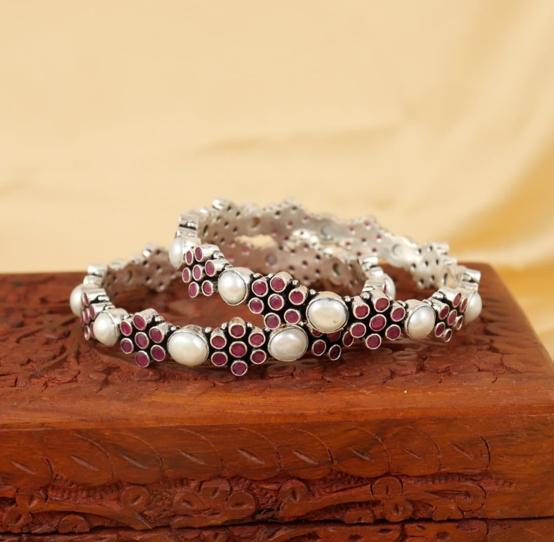 Silver Bangles